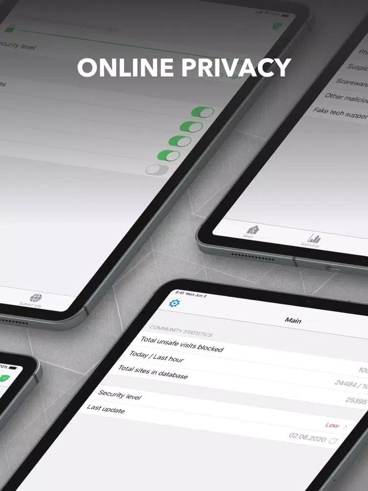 MaxGuard protection & security iPad  Screenshots