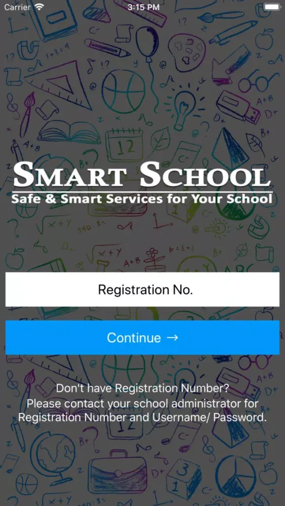 Capturas de tela do e-smart school