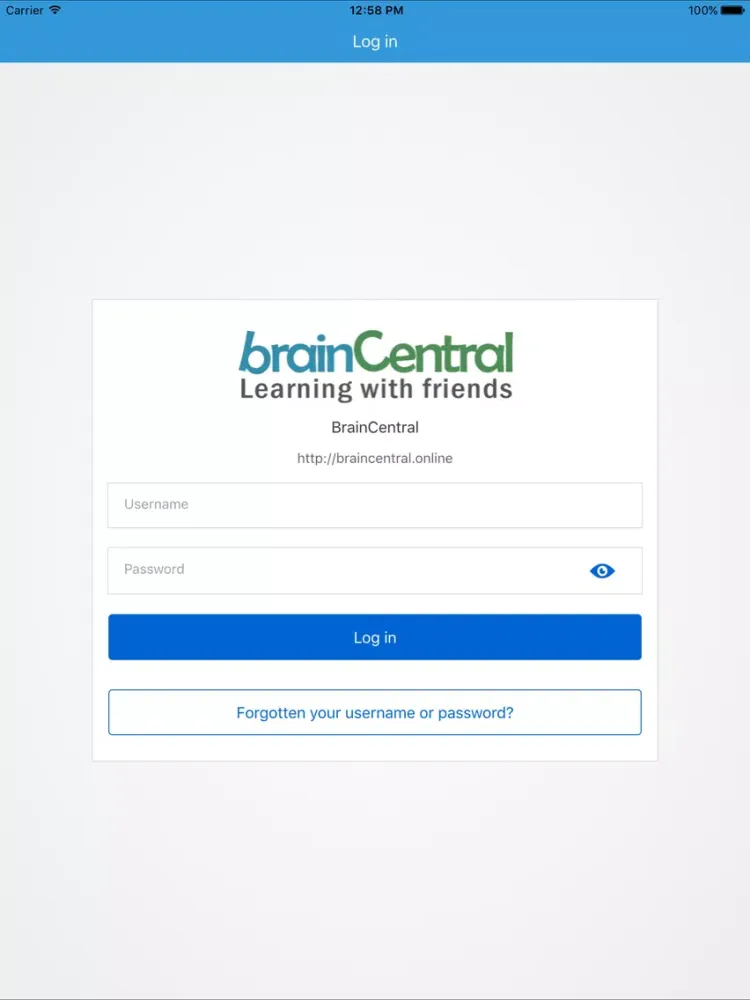 BrainCentral iPad  Screenshots