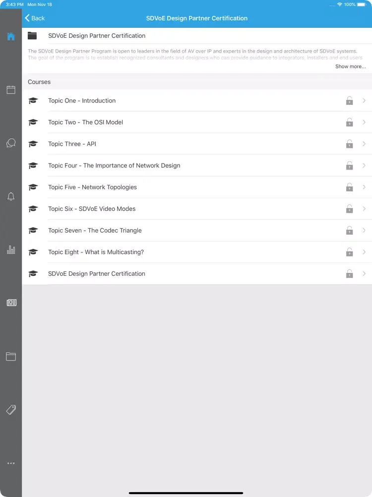 تصاویر SDVoE Academy iPad