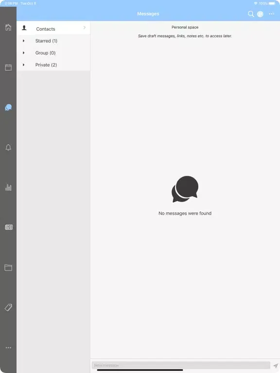 Capturas de tela do NH360 LMS iPad 