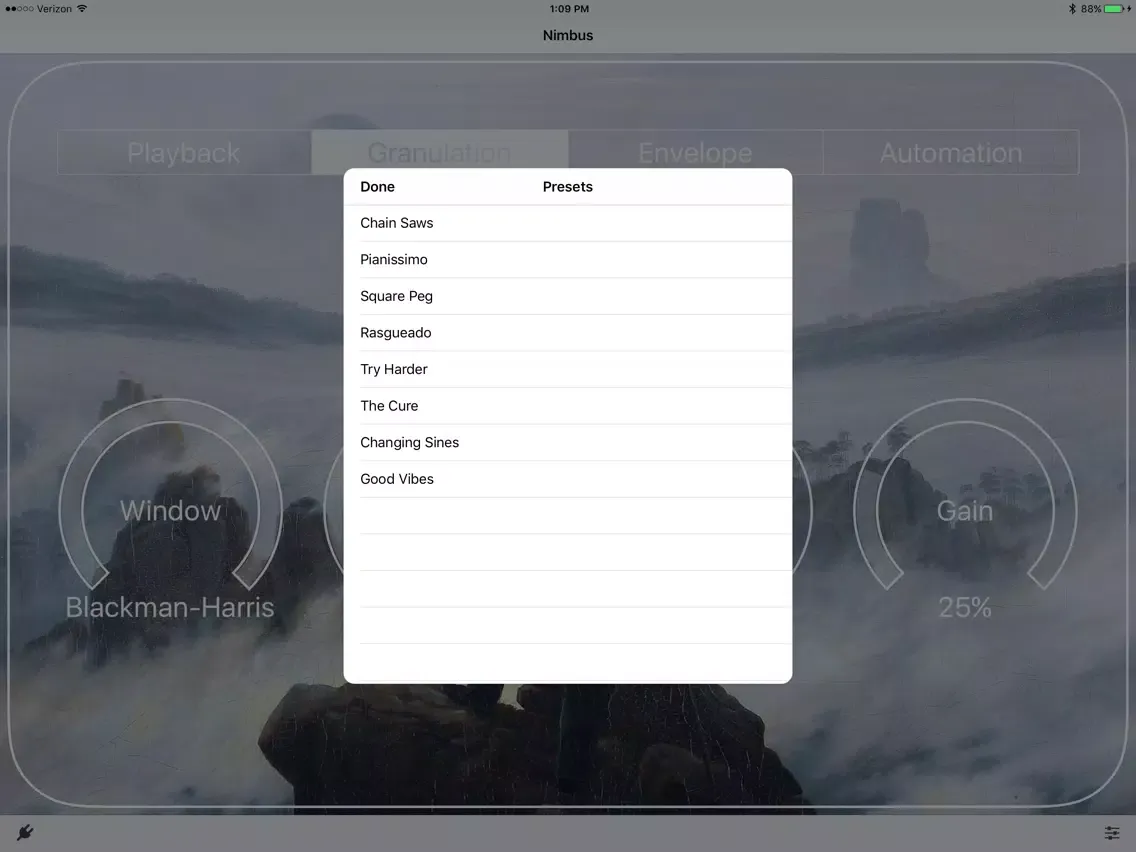 Screenshot di Nimbus AU iPad 
