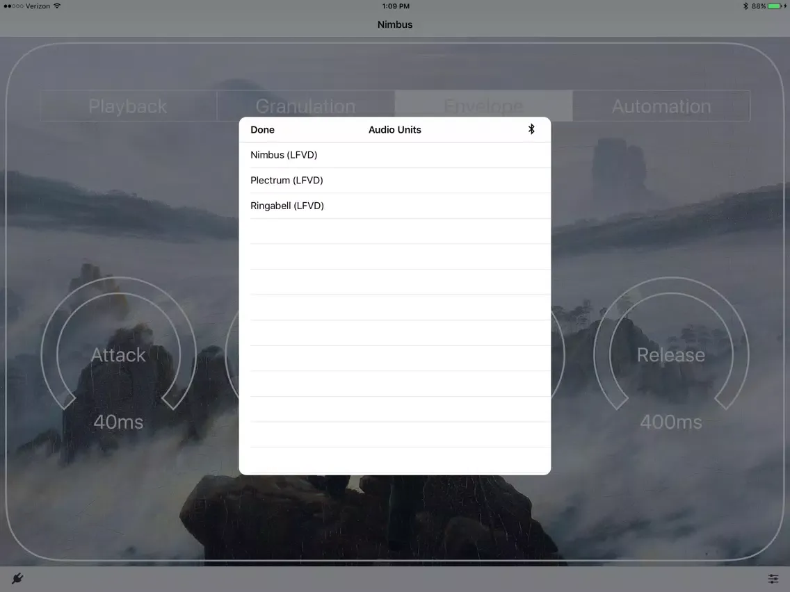 Screenshot di Nimbus AU iPad 