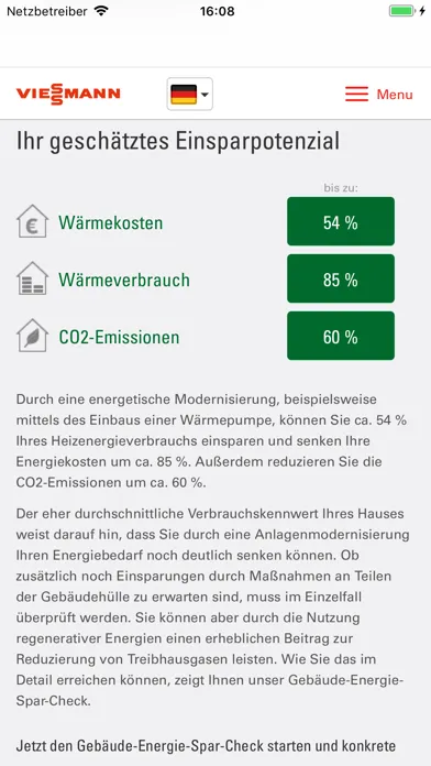 Gebäude-Energie-Spar-Check Ekran Görüntüleri