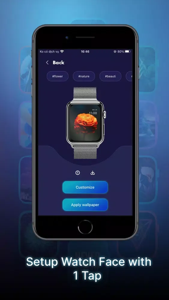 Ảnh chụp màn hình của Watch Face Wallpaper Gallery