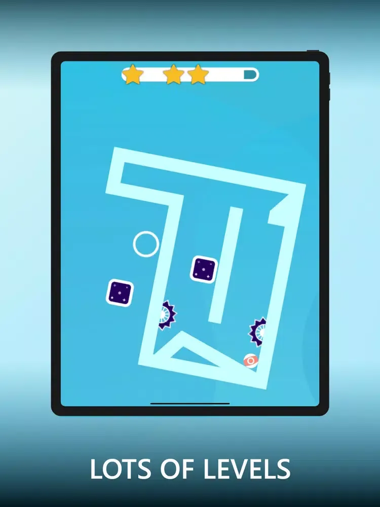 Gravity ball - Fall in a hole iPad  স্ক্রিনশট