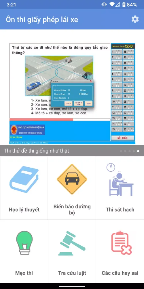 Ôn thi GPLX应用截图