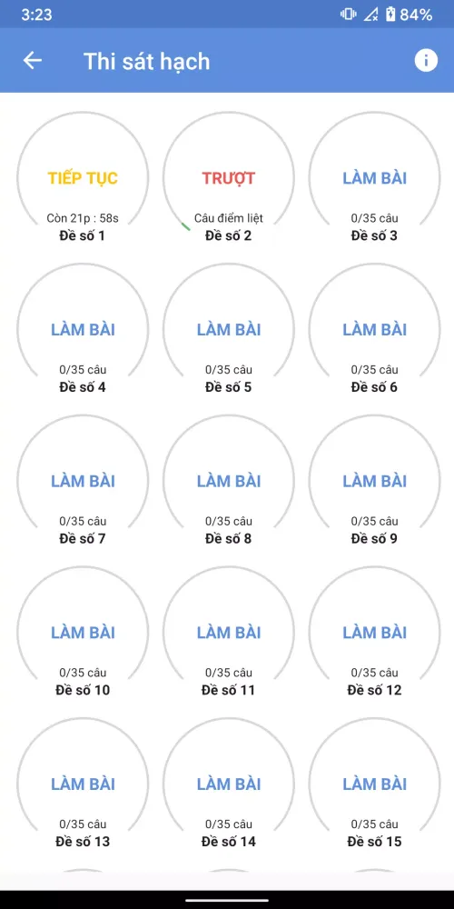 Ôn thi GPLX应用截图