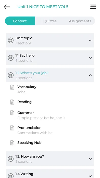 Tangkapan skrin Language Hub