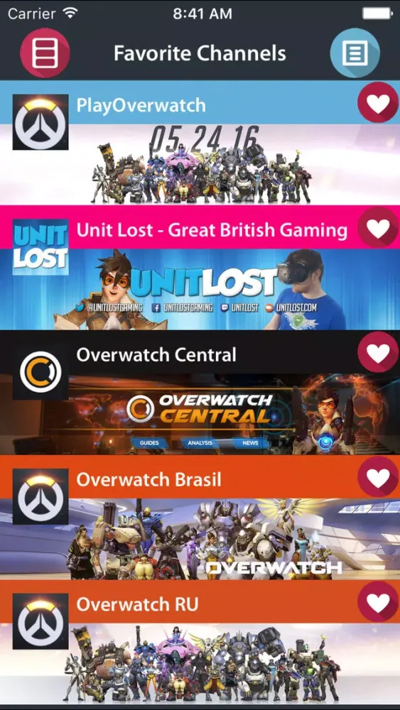 Tangkapan skrin Videos4Overwatch