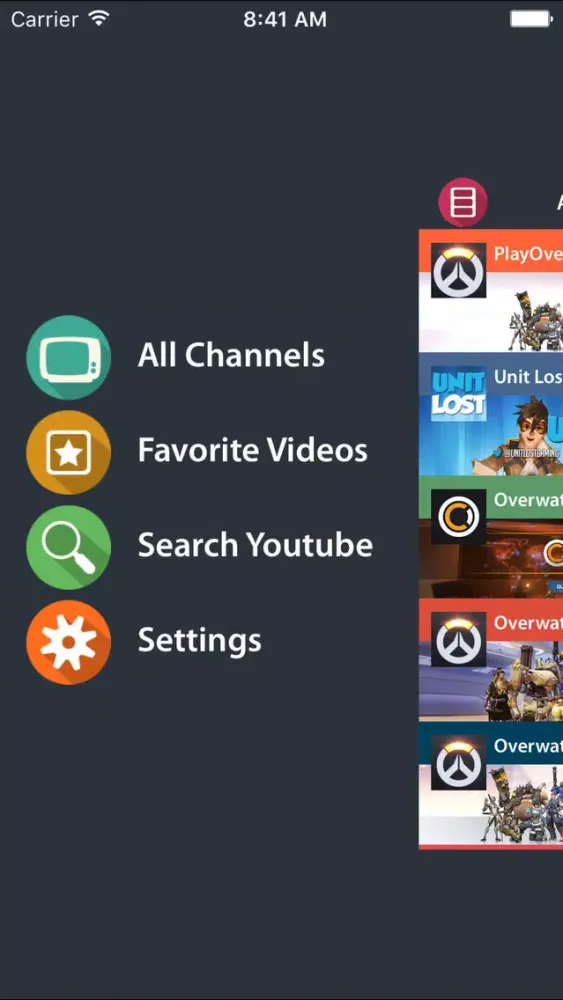 Tangkapan skrin Videos4Overwatch