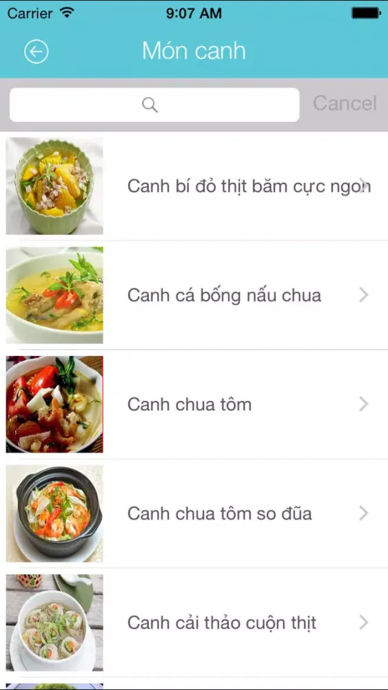 Ảnh chụp màn hình của Món Ăn Việt HD