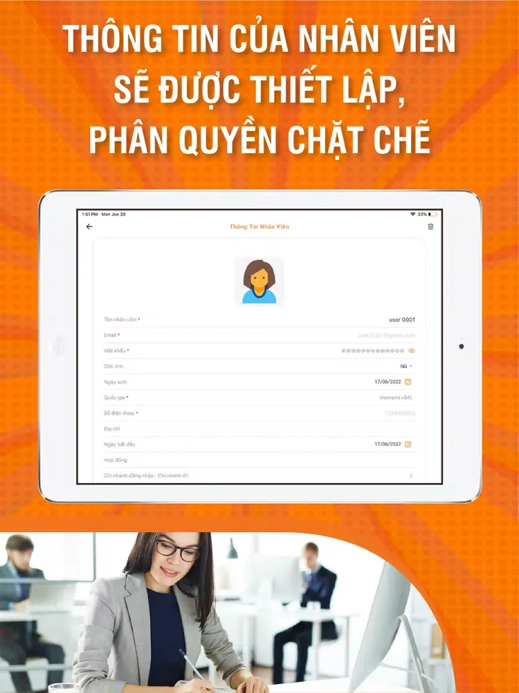 Quản lý nhà hàng Viethas iPad  Screenshots