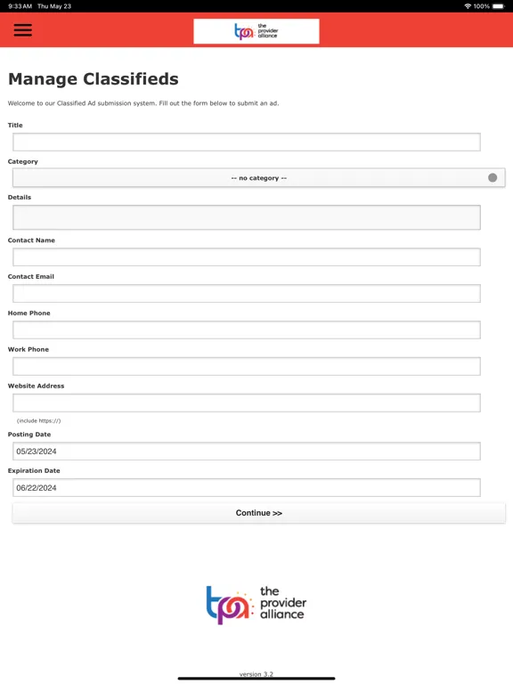 Capturas de tela do The Provider Alliance Connect iPad 