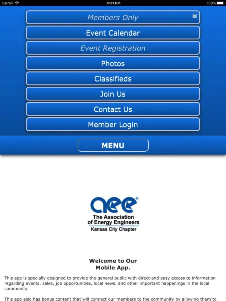 Capturas de pantalla de AEE-KC App iPad 