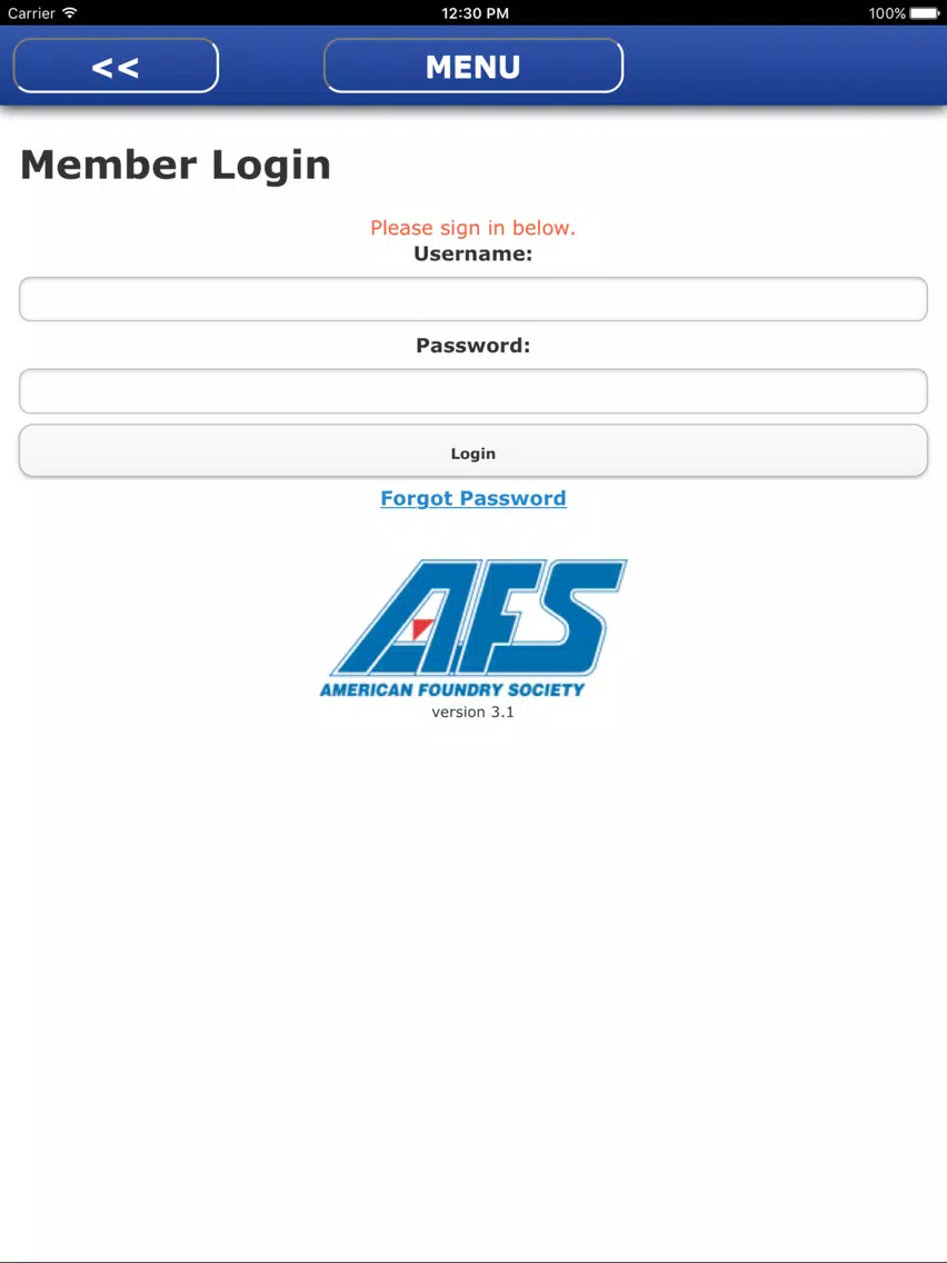 American Foundry Society Northeast Wisconsin iPad  Screenshots