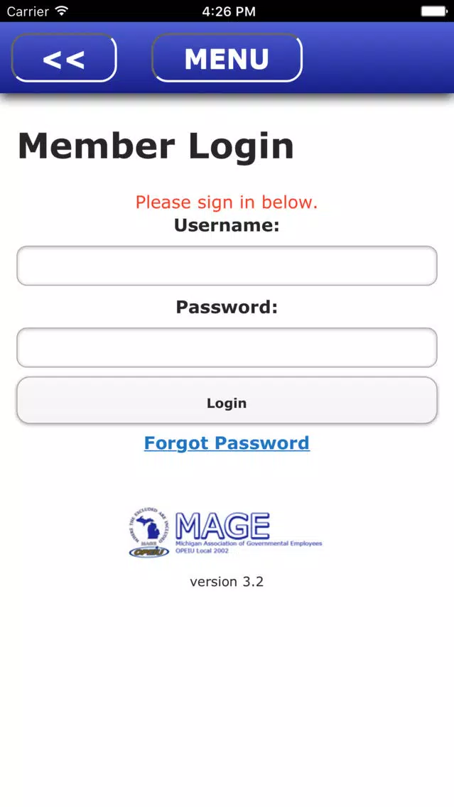 Capturas de tela do MAGE App
