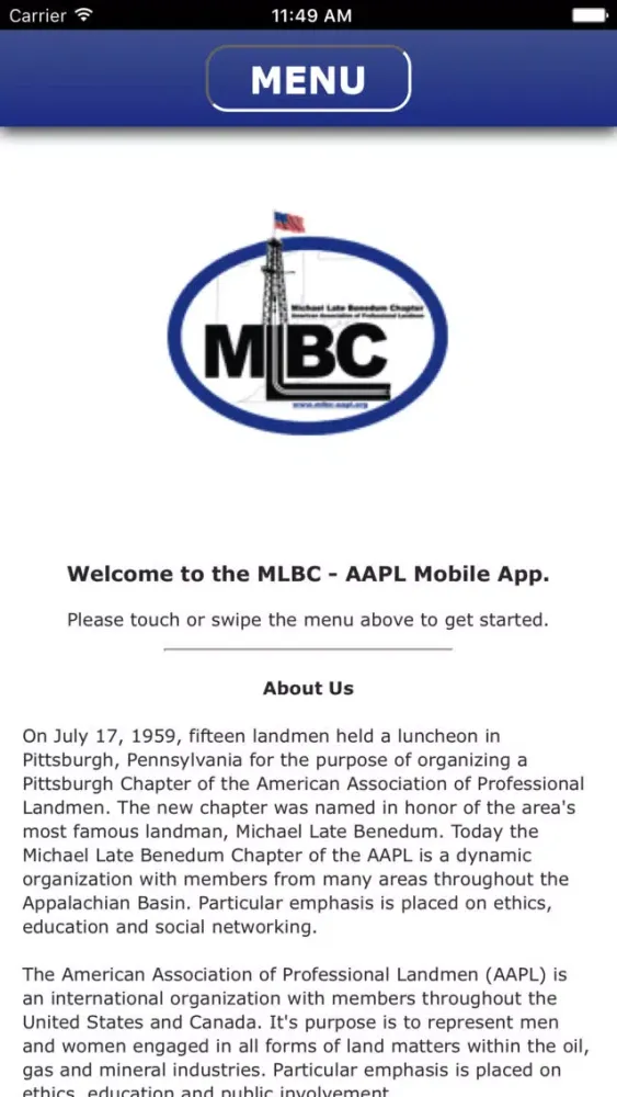 MLBC Mobile App Screenshots
