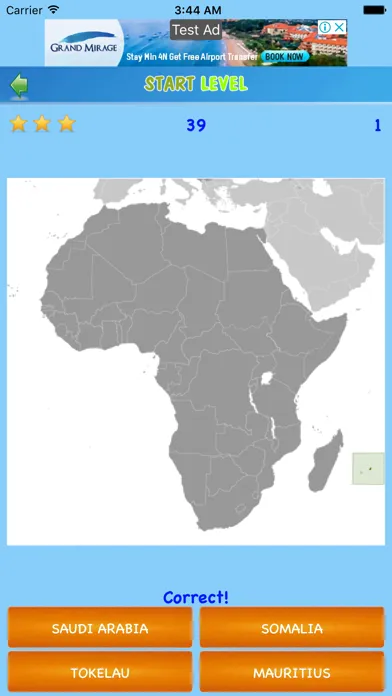 Captures d'écran de New Country Map Quiz