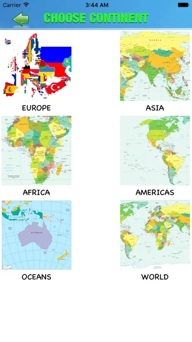 Captures d'écran de New Country Map Quiz