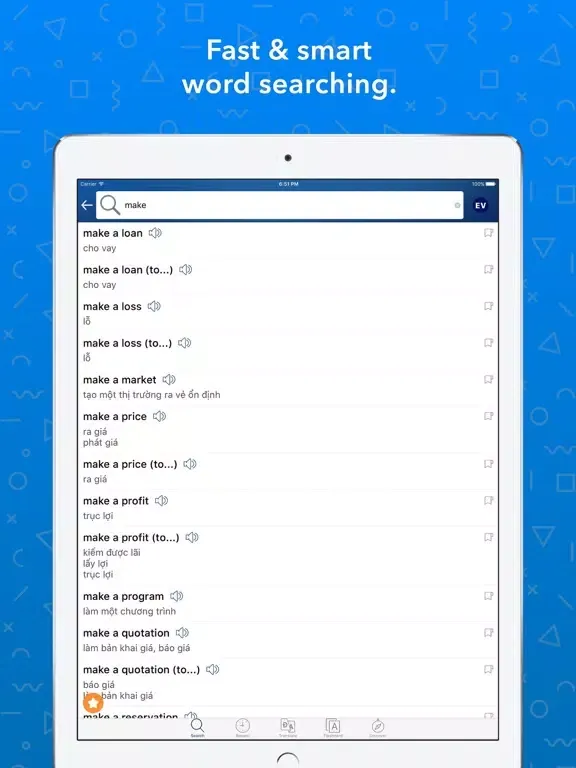 Vietnamese Dictionary Offline iPad  Ekran Görüntüleri