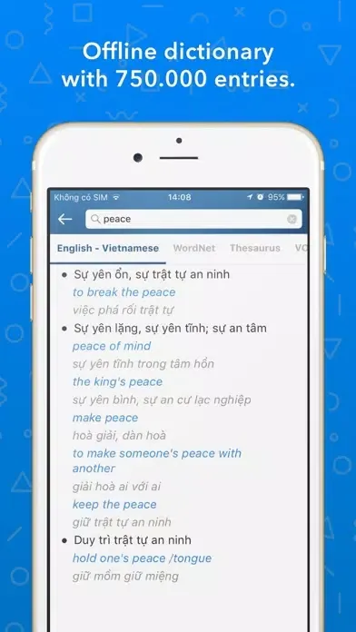 Vietnamese Dictionary Offline Ekran Görüntüleri