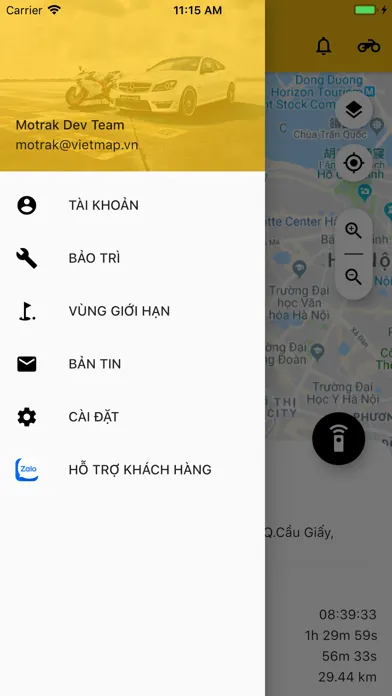 Capturas de pantalla de Vietmap Motrak