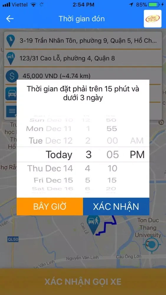 Tangkapan layar Taxi TrangHiepThanh