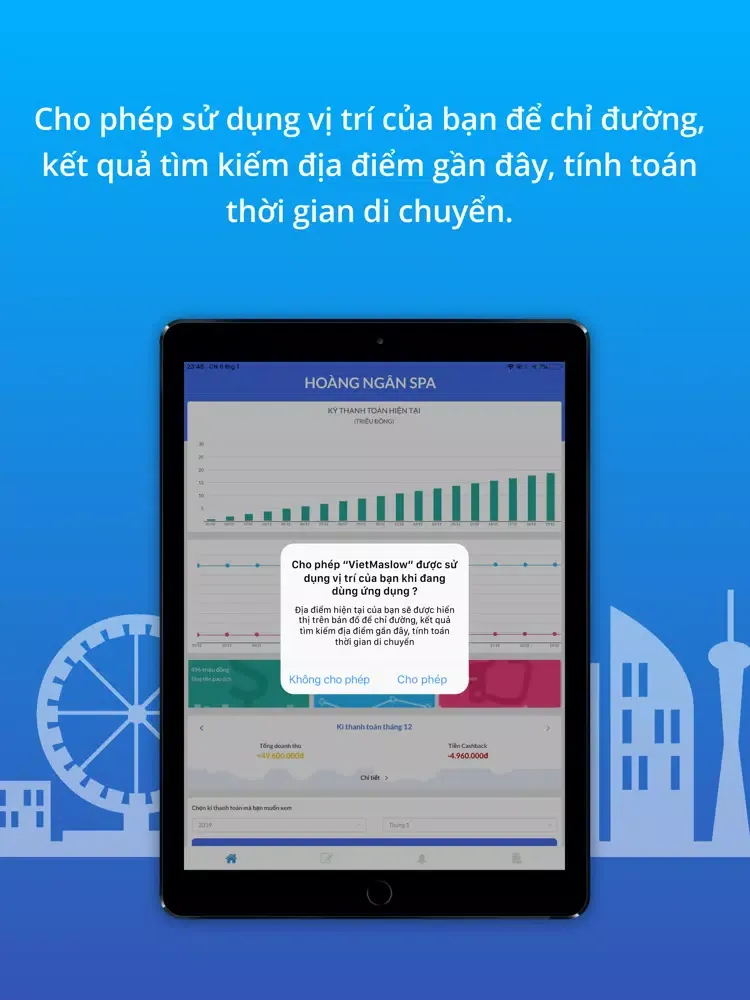 Tangkapan layar VietMaslow Cho Đối Tác iPad 