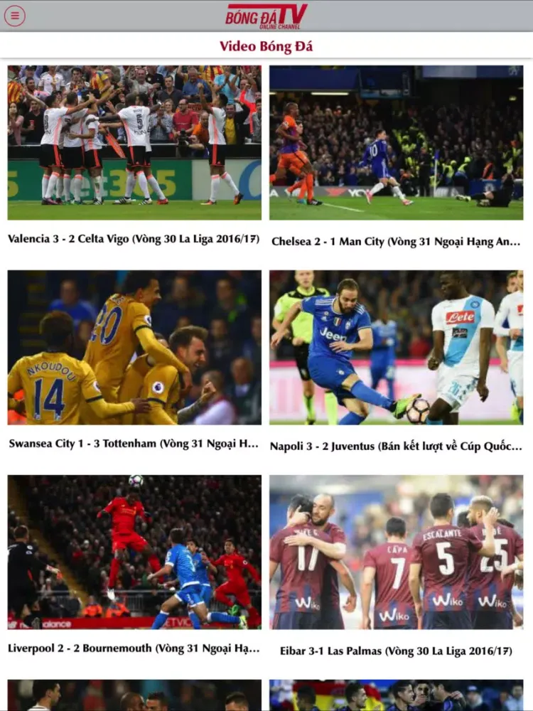 Kênh Bóng Đá - Phát bóng đá K+ iPad Screenshots