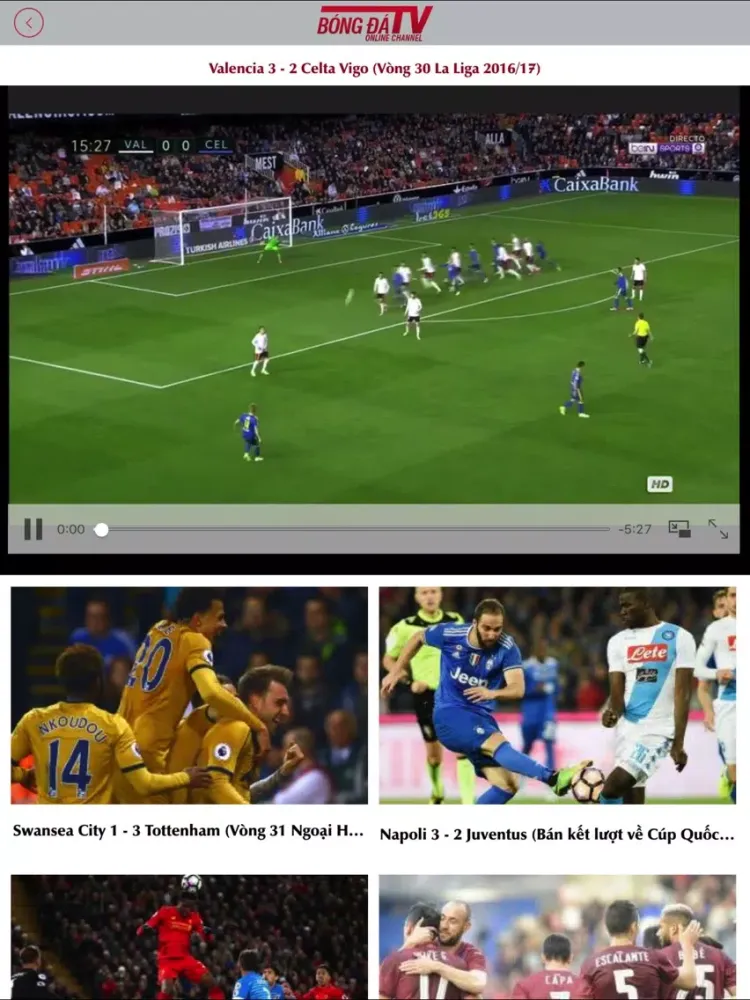 Kênh Bóng Đá - Phát bóng đá K+ iPad Screenshots