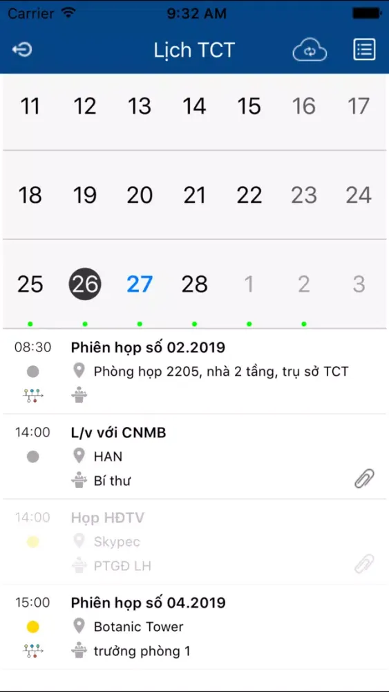VNA Meeting Screenshots