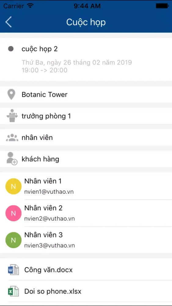 VNA Meeting Screenshots