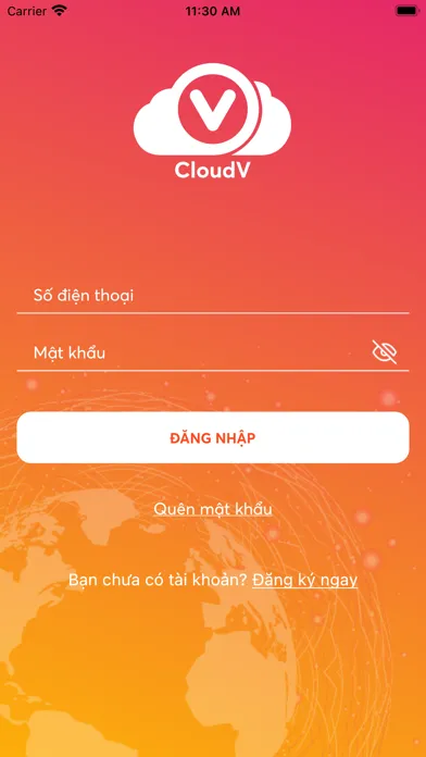 ภาพหน้าจอของ CloudV