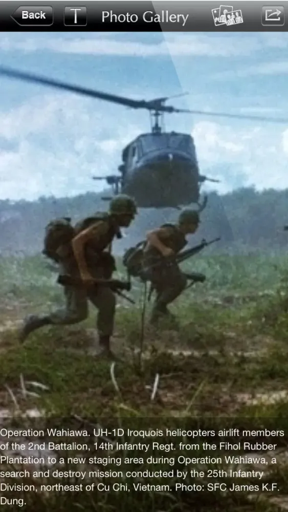 Capturas de tela do Vietnam Wall and War Explorer