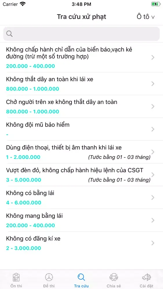 Ôn thi GPLX 2020 스크린샷