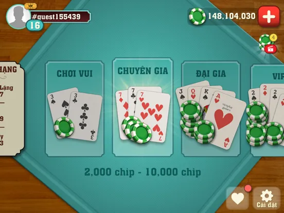 Capturas de tela do Tiến Lên Miền Nam TLMN iPad 