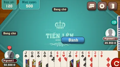 Capturas de tela do Tiến Lên Miền Nam TLMN