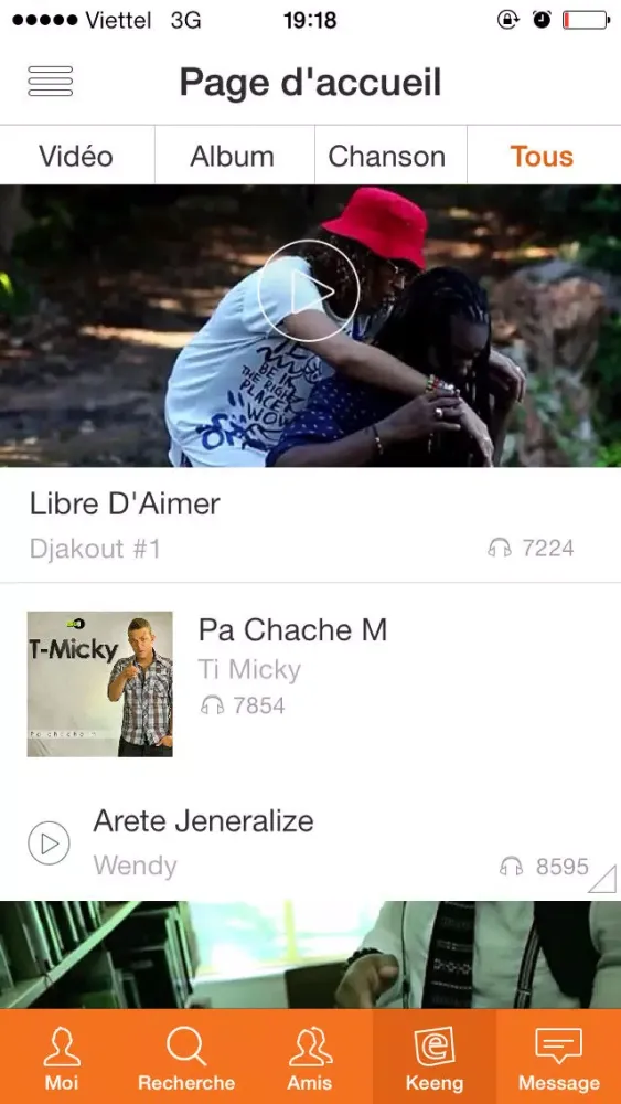 Screenshot di Keeng Haiti