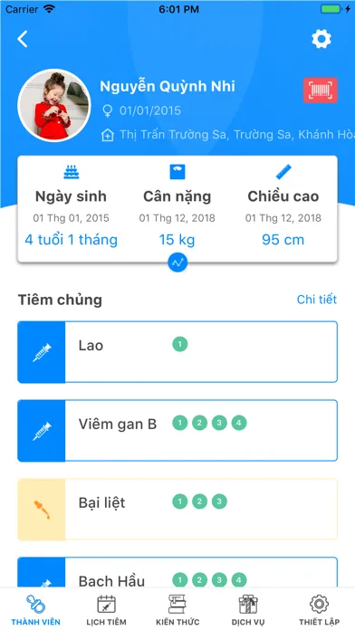 Sổ tiêm chủng gia đình Screenshots