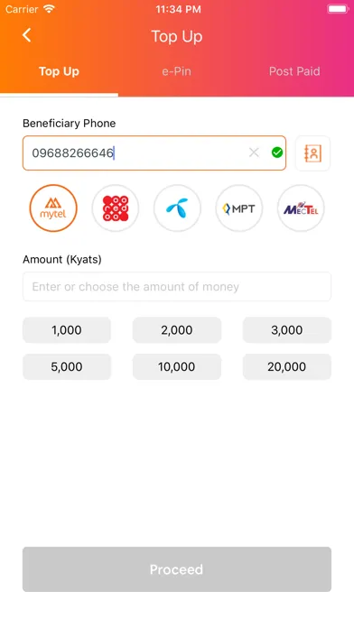 MytelPay Agent স্ক্রিনশট