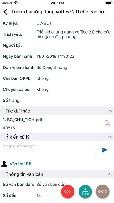 Zrzuty ekranu vOffice DN