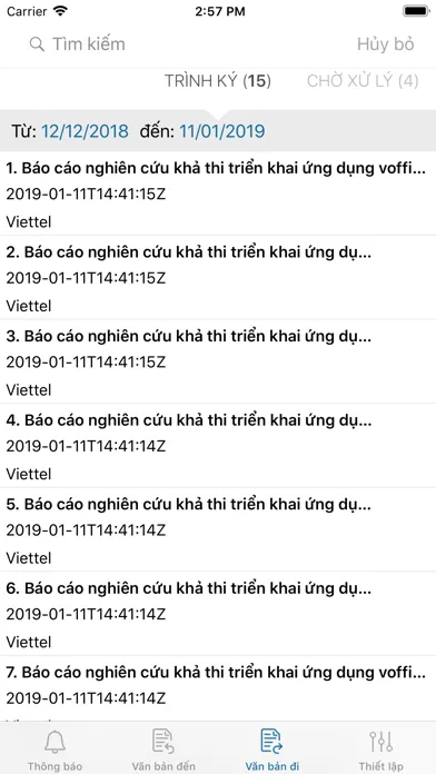 Zrzuty ekranu vOffice DN