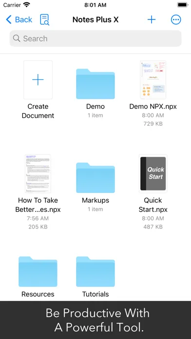 Screenshot di Notes Plus X