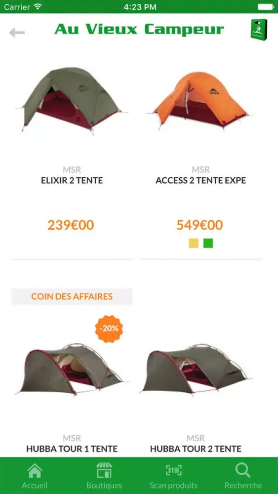 Vieux Campeur应用截图