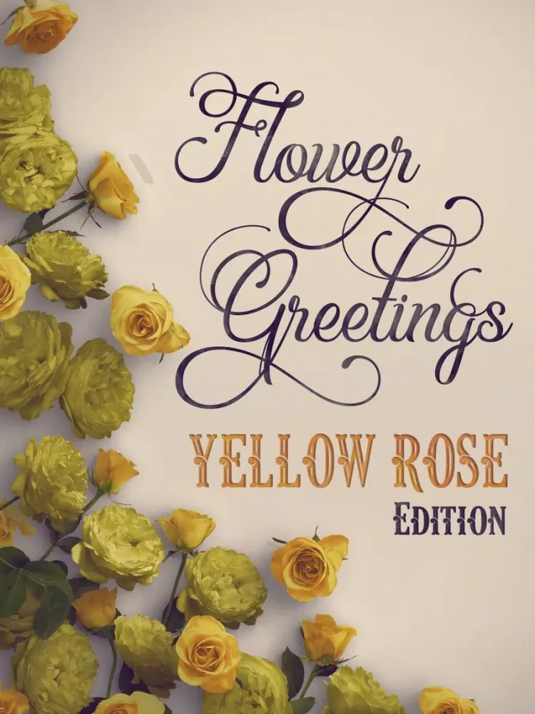Flower Greetings Yellow Roses iPad  Screenshots