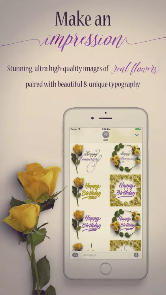 Flower Greetings Yellow Roses Screenshots