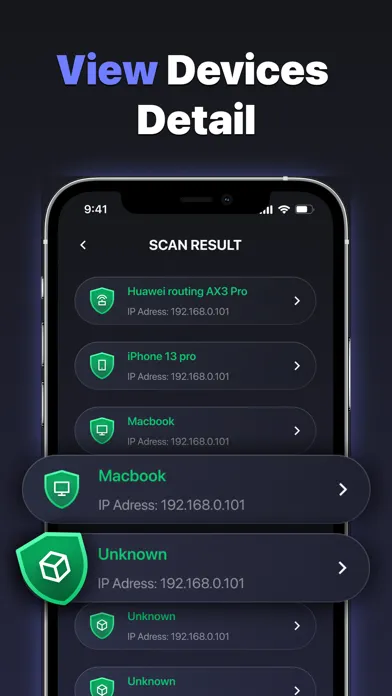 CamDetective: Device Scanner Screenshots