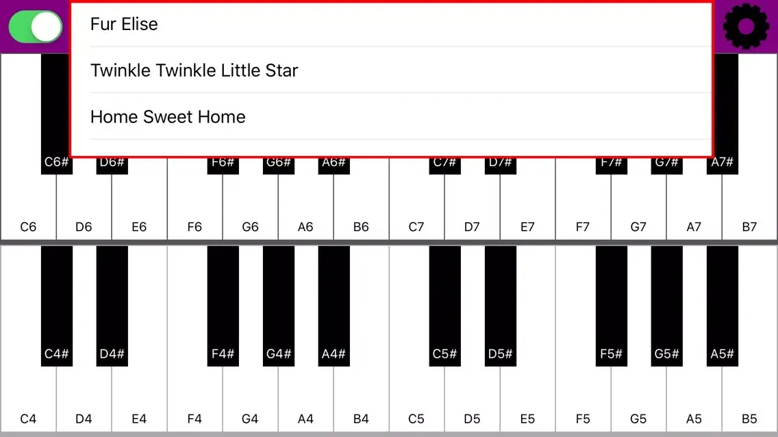 Clear Piano for General User 스크린샷