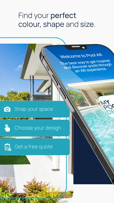My Pool Design AR Screenshots